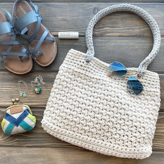 DIY Crochet Pattern | Crochet Tote Bag Pattern | Crochet Market Tote Pattern | Crochet Bag Pattern | Crochet Beach Bag | Crochet Market Bag