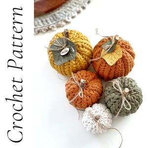 Herringbone Crochet Pumpkin Pattern – Easy Fall Decor, 3 Sizes, Beginner Friendly, DIY Autumn Pumpkin image 6