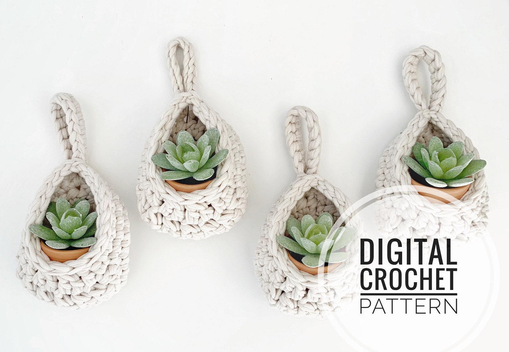 Craft Supplies & Tools Planter Crochet Decor Plant Basket Plant Basket PATTERN
