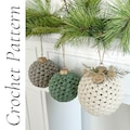Crochet Pattern | Crochet Christmas Ball Ornament Pattern | Crochet Bauble Pattern | DIY Christmas Tree Decorations