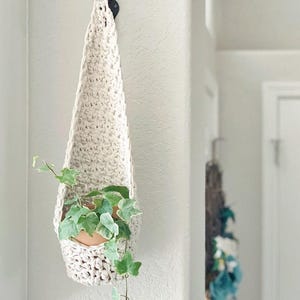 DIY Crochet Pattern | Crochet Plant Hanger | Boho Hanging Planter Pod | Modern Macrame Inspired Plant Holder image 6