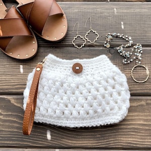 DIY Crochet Pattern | Crochet Clutch Pattern | Crochet Wristlet Pattern | The Puff Clutch Crochet Pattern | Crochet Bag | Crochet Purse