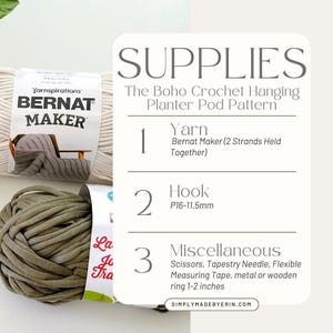 DIY Crochet Pattern | Crochet Plant Hanger | Boho Hanging Planter Pod | Modern Macrame Inspired Plant Holder image 9