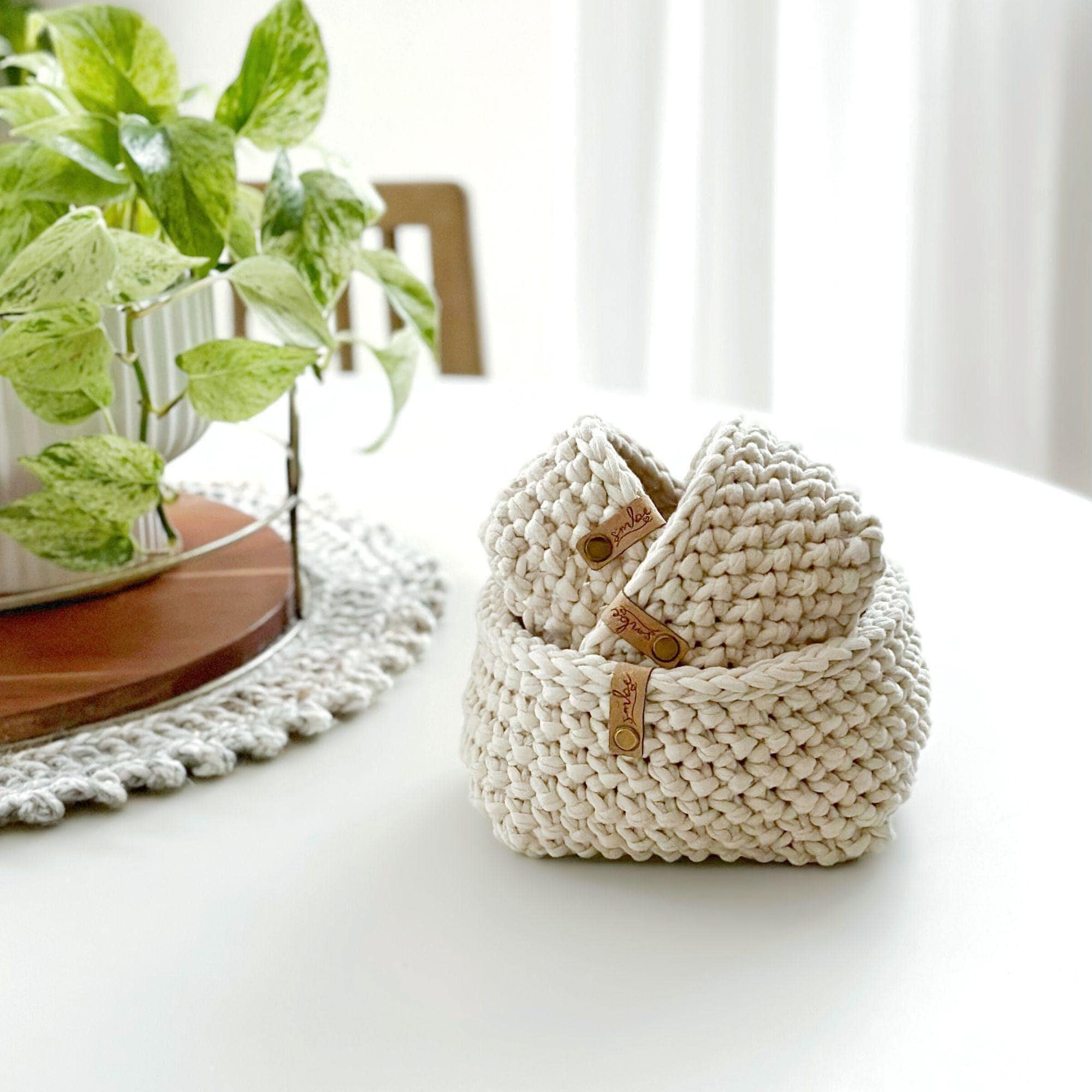 30 Amazing and Stylish Crochet Ideas for the Home 27 Square Crochet Basket Pattern