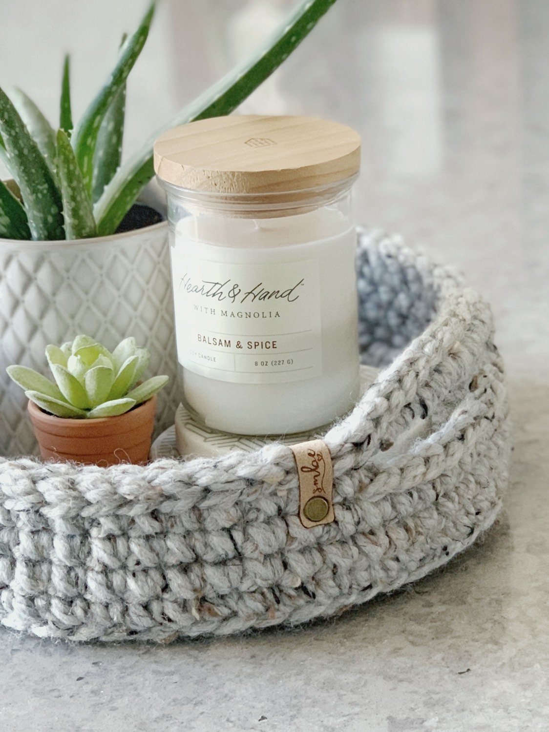 Dorm Decor / Best Friend Gift Basket / Crochet Basket / Etsy