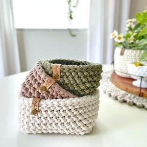 The Boxy Basket Pattern 084 DIY Crochet Basket Pattern Square Basket Pattern Nesting Basket Pattern Crochet Home Decor Pattern image 3