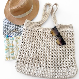 DIY Crochet Pattern | The Market Tote Crochet Pattern | Crochet Tote Bag Pattern | Crochet Beach Bag Pattern | Summer Crochet Project image 5