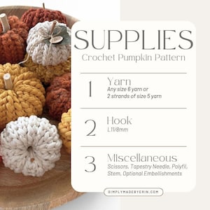 Adjustable Crochet Pumpkin Pattern | One Stitch Pumpkin Pattern with Size 6 Super Bulky Yarn | Fully Customizable image 8