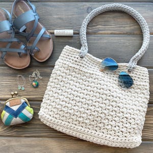 DIY Crochet Pattern | Crochet Tote Bag Pattern | Crochet Market Tote Pattern | Crochet Bag Pattern | Crochet Beach Bag | Crochet Market Bag