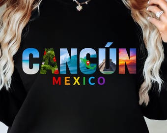 Cancun Mexico Vacation PNG, Chichen Itza Pyramid, Beach Trip Graphic (Digital Download)