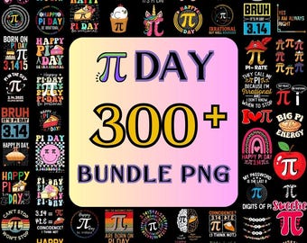 Pi Day PNG Bundle, Math Teacher Designs (Digital Download)
