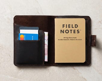 100% Genuine Leather Field Notes cover, Field Notes wallet, Field Notes holder, Leather pocket notebook cover, Field notes journal cover