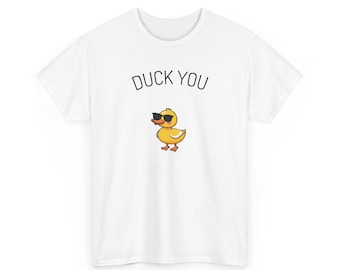 Maglietta Duck You / Anatra divertente con occhiali da sole, umorismo sarcastico