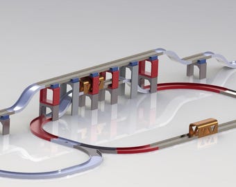 Modular 1:64 Toy Car Track STL | Instant Download