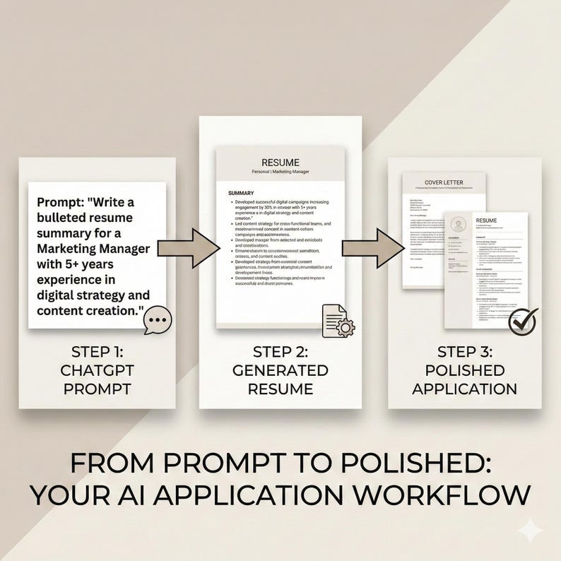 AI Resume and Cover Letter Prompts for Chatgpt | Ats-optimized CV, Job ...