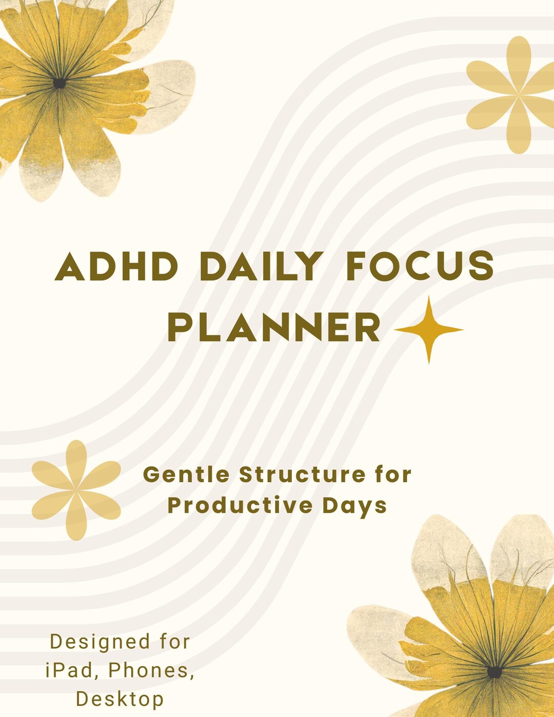 ADHD Digital Planner | PDF + Canva Editable | iPad Planner for ...