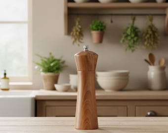 Wooden Salt and Pepper Grinder, Wood Pepper Grinder, Handcrafted Salt and Pepper Mill, Pepper shaker,Salt and Pepper Shaker, Christmas Gifts