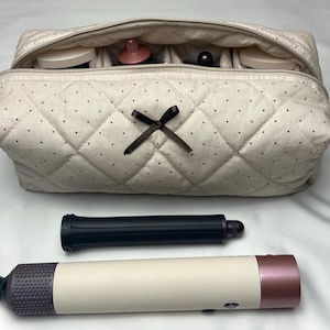 Borsa porta attrezzi per capelli, borsa Dyson Airwrap, borsa organizer da viaggio fatta a mano, custodia protettiva per Dyson Hair Styler, regalo per la fidanzata