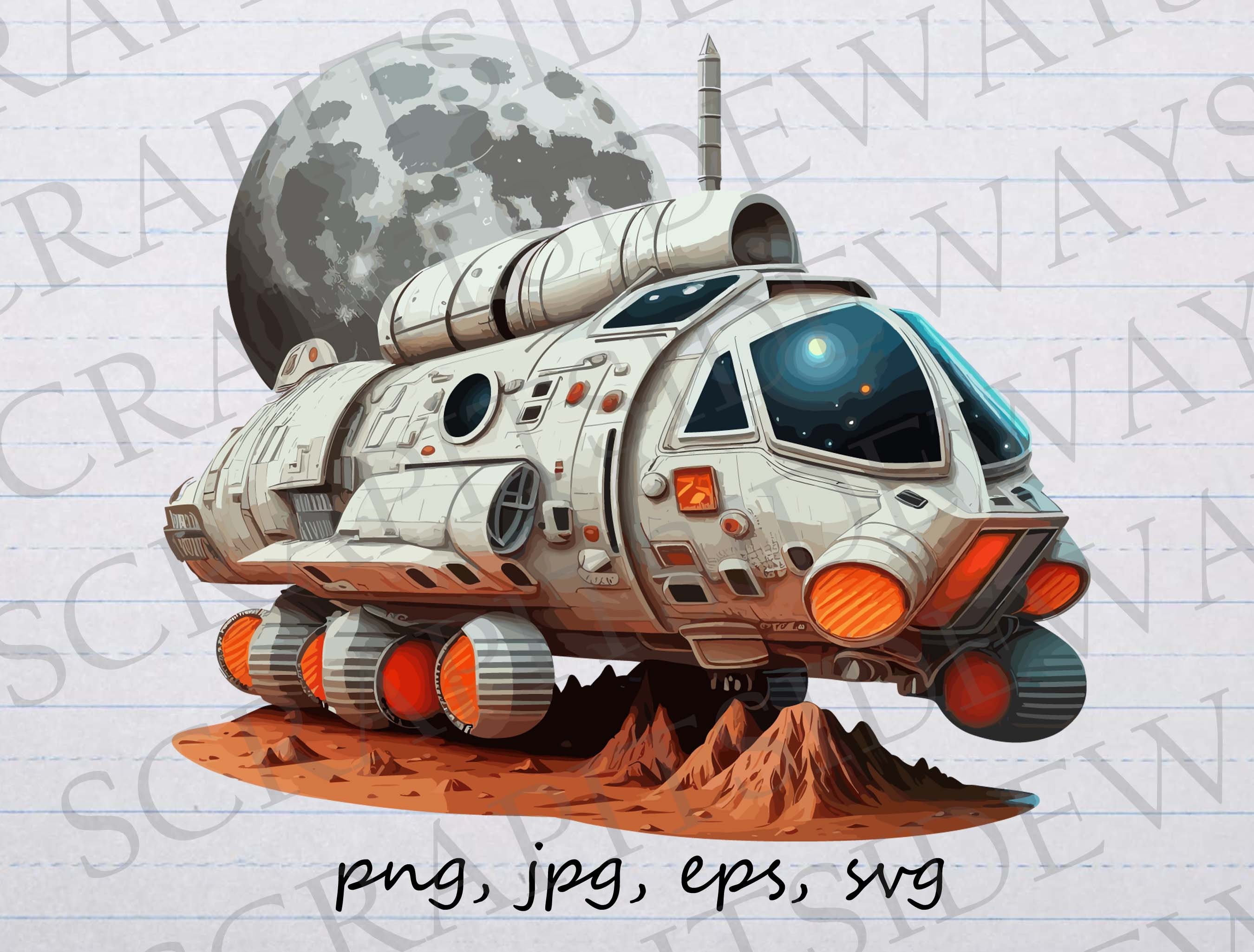 Moon Rover Clip Art
