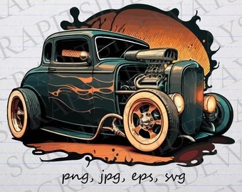 Personalized Hot Rod Bird Sticker 11306
