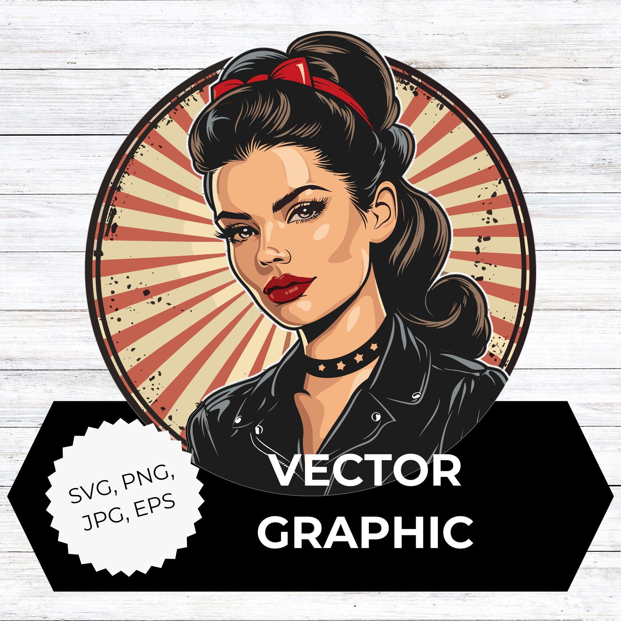 Rockabilly cartoon - Etsy 日本