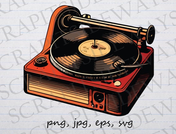 Antique Gramophone Vector Art & Graphics