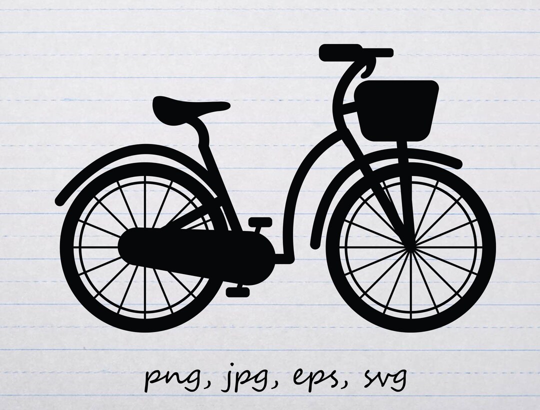 Bicycle Bike Clipart Vector Graphic Svg Png Jpg Eps Cycling - Etsy