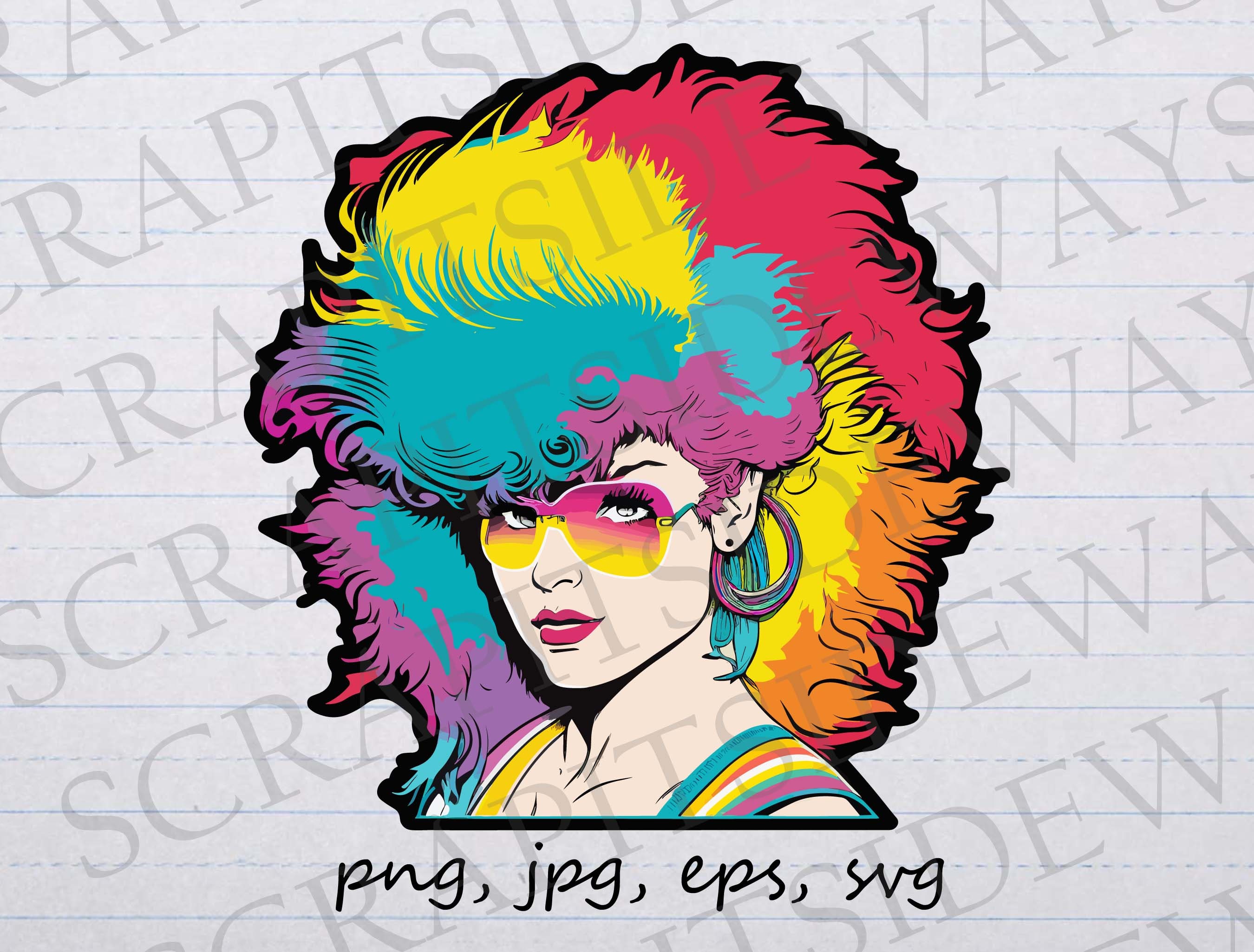 Custom Pop Art Canvas Madonna 80s Pop Singer Famous Pop Art WPAP