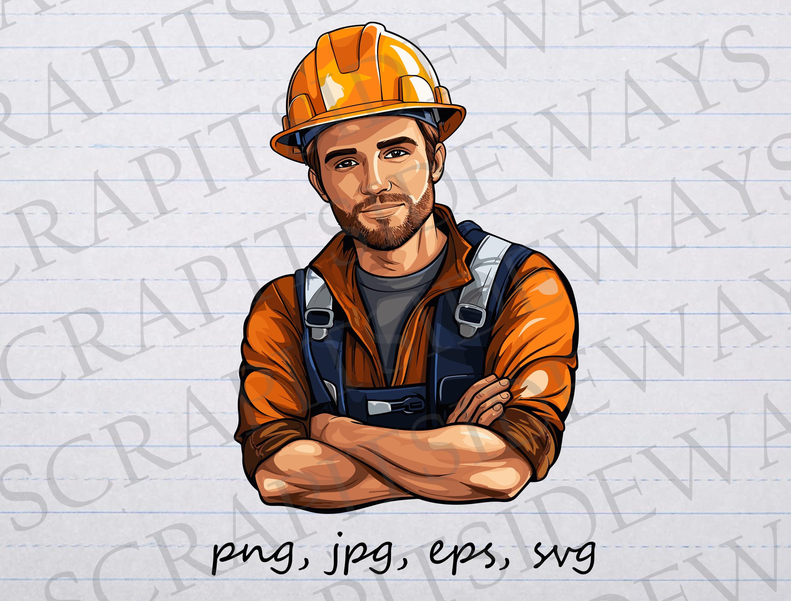 Trabajador de la construcción clip art clipart vector gráfico svg png jpg  eps diseño de pegatina diseño de camiseta, casco, trabajador, trabajador, image size:2700x2050