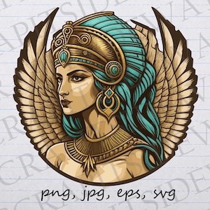 Ancient Egyptian Goddess clipart vector graphic svg png jpg eps Egypt god