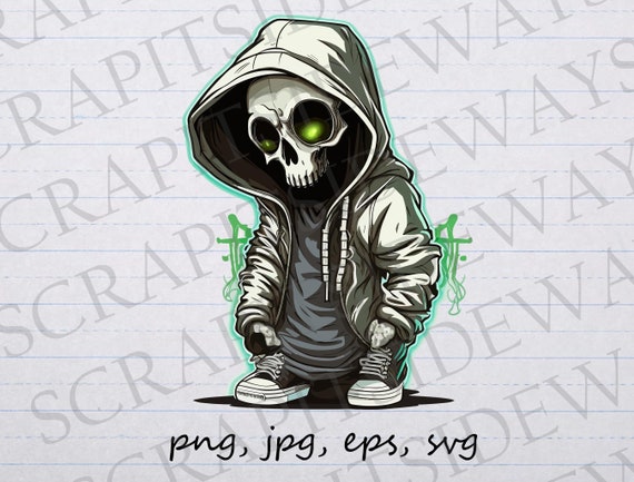 Skeleton sales wearing hoodie