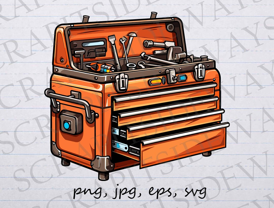 Tool Chest Clip Art Clipart Vector Graphic Svg Png Jpg Eps, Tool ...
