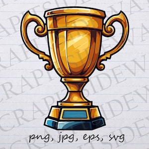Trophy award clip art clipart vector graphic svg png jpg eps, reward, congratulations, winner, trophy cup