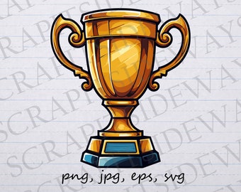 Trophy award clip art clipart vector graphic svg png jpg eps, reward, congratulations, winner, trophy cup