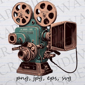 May include: A vintage-style film camera with a green body, brown spools, and a black viewfinder. The camera has a label that reads "DE BASBIT INV" and "1884".