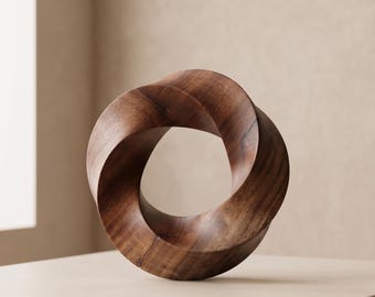 Handcrafted Möbius Infinity Loop Art | Modern Abstract Home Décor