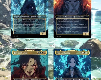 MTG Foil Proxy – Fire Lord Azula Commander | Alt Art Custom Card