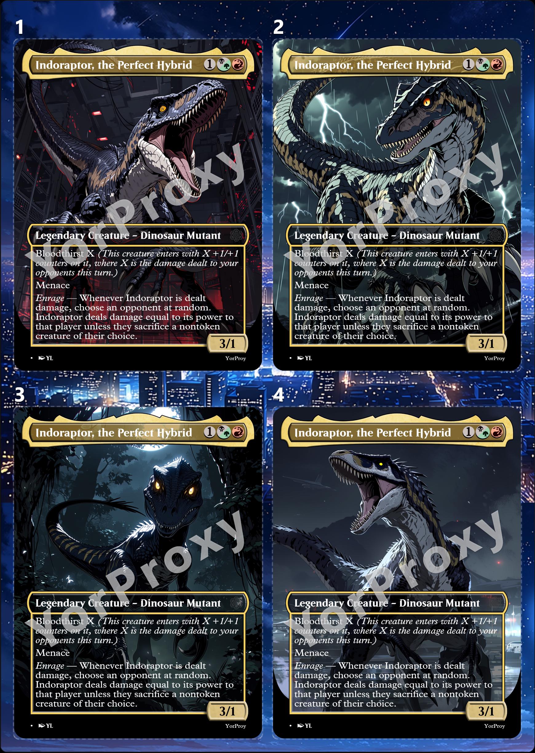 indoraptor mtg card Magic gathering card-AliExpress choose an opponent at random Indoraptor, the Perfect Hybrid 