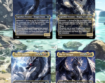 MTG Foil Proxy – The Ur-Dragon Commander | Alt Art Custom Card