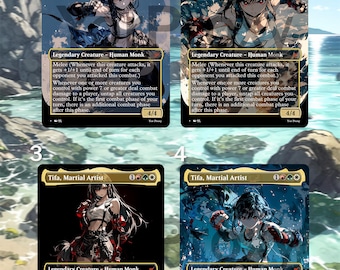 MTG Foil Proxy – Tifa Martial Artist Commander V2 | Alt Art Custom Card