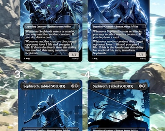 MTG Foil Proxy – Sephiroth, Fabled SOLDIER | Alt Art Custom Card