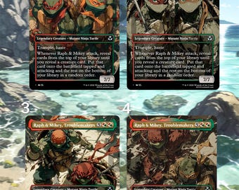 MTG Foil Proxy – Raph & Mikey, Troublemakers Commander | Alt Art Custom Card
