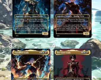 MTG Foil Proxy – Fire Lord Azula Commander V2 | Alt Art Custom Card