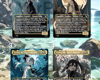MTG Foil Proxy – Yuriko, the Tiger's Shadow Commander | Alt Art Custom Card