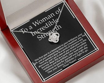 1 Year Sobriety Gift for Her Sober Anniversary Necklace Recovery Milestone Jewelry Success Symbol One Year Clean Gift Wife Daughter Friend