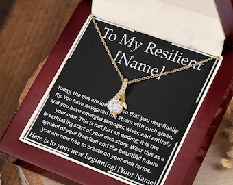 Divorce Finalized Gift The Untying Necklace Personalized New Beginnings Jewelry Reclaiming Self Keepsake Empowered Woman Post Divorce Gift
