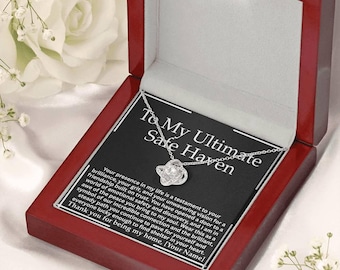 Best Friend Gift Safe Haven Necklace Soul Sister Support Gift Mental Health Support Thinking of You Bestie Gift Birthday gift Thankyou Gift