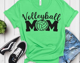 Chemise maman volley-ball, t-shirt maman volley-ball, cadeau maman sportive, t-shirt graphique maman volley-ball, tenue de maman pour le jour du match