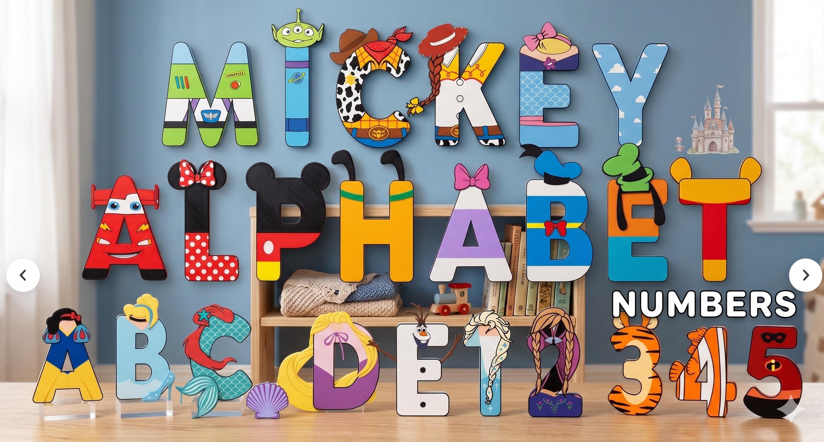 Custom Character Inspired 3D Printed Letters, Personalized Name Letters ...