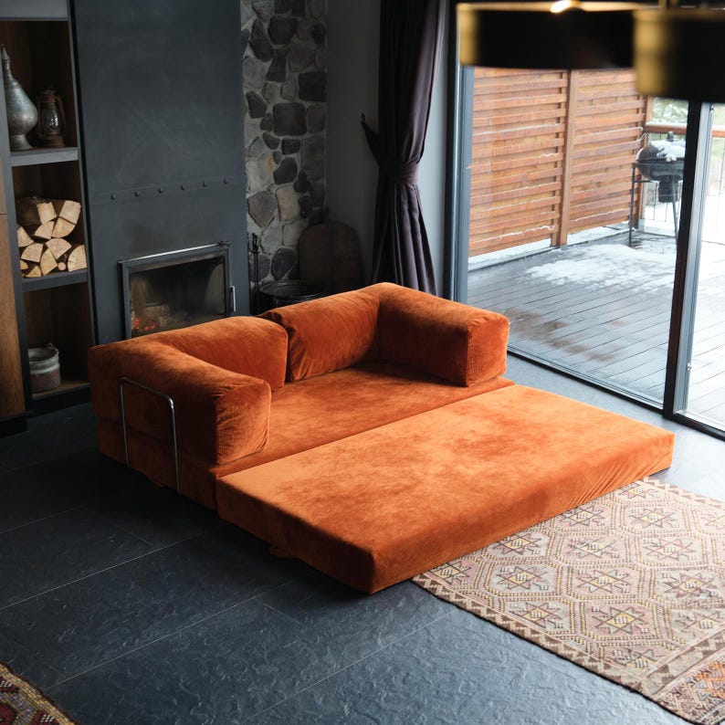 Modulares Sofa Luxus Samt, Benutzerdefinierte faltbare Sofa, Teddy Wohnzimmer Schnittcouch Bild 7